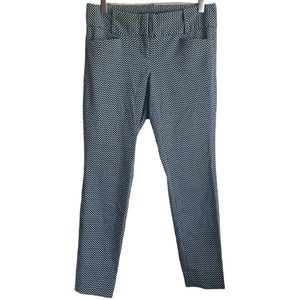 Terra & Sky Women’s Pants Straight Leg Black Floral Design Pickets Stretch 14W